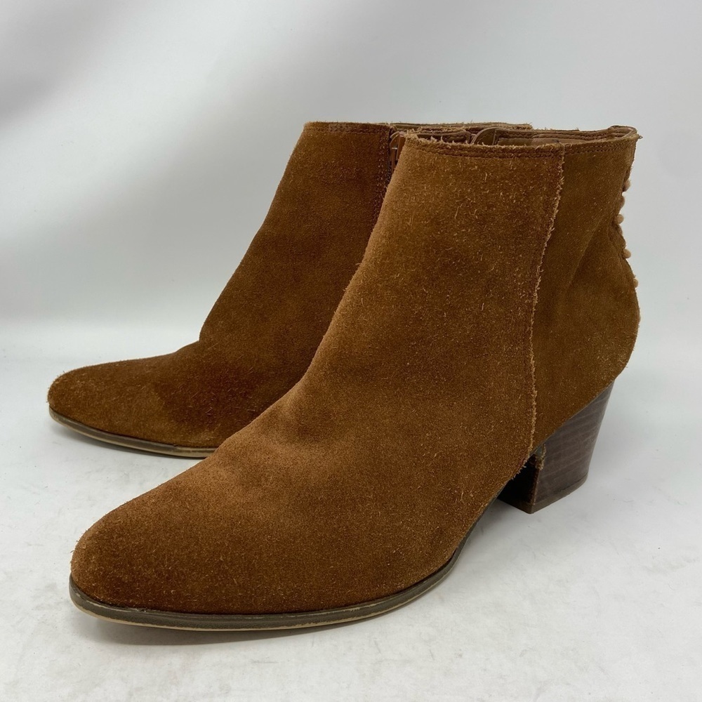 ALDO Brown Suede Zip Ankle Fashion Boots